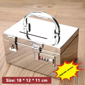 304 stainless steel password money box | Hide your secret savings safely and with a sense of ceremony