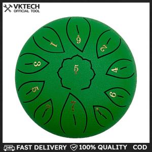 Hand Pan Tank Drum 6 inch 11 Tune Notes Steel Tongue Drums Children Beginner for Music Lovers Playing Accessories