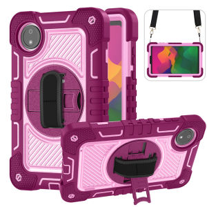 For Xiaomi Redmi Pad SE 4G 8.7 inch 2024 Armor Hybrid Stand Casing Rugged Hard Cover Rotate WIth Strap