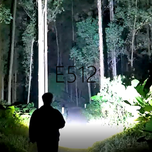 Smiling Shark E512 Mini Flashlight Led Torch Light XHP70 1000 High Lumens Super Bright 26650 USB Rechargeable Portable Handheld Torchlight Camping Light IPX4 waterproof 3 Modes Zoomable Best Fishing Hiking Cycling Emergency Torch Lamp