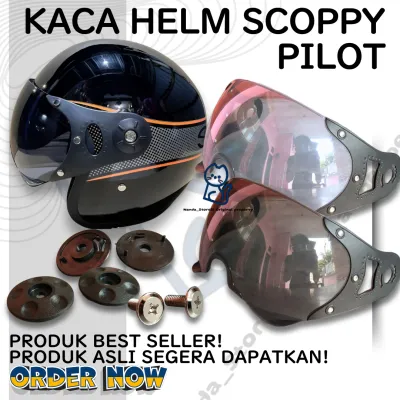 Kaca Helm Honda Scoopy Pilot promo murah lengkap model itali