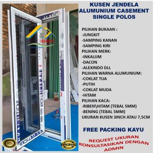 JENDELA ALUMUNIUM UK 40X90CM SINGLE POLOS