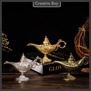 [Creative] Hollow Fairy Tale Aladdin Lamp Wishing Tea Pot Retro Home Aromatherapy Ornaments