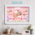 Biodata Bayi bingkai/biodata bayi cetak plus bingkai/biodata kelahiran/cetak foto biodata bayi bingkai 10r. 