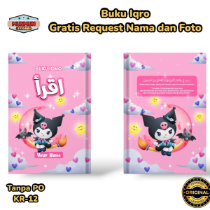 Paket Hampers Iqro Custom Nama dan Foto 7in1 Hardcover Berwarna Box Premium Iqro Pink