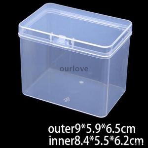 [COD] ourlove กล่องบรรจุภัณฑ์ขนาด9x5.9x6.5ซม. กล่องใส่ชิปกล่องพลาสติก PP ใส