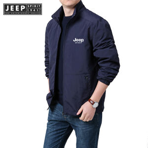 Jeep Spirit 1941 estd Mùa Xuân/Mùa Thu mới cho nam của áo khoác thể thao ngoài trời lỏng phiên bản Hàn Quốc giản dị trung niên và người cao tuổi Áo khoác nam