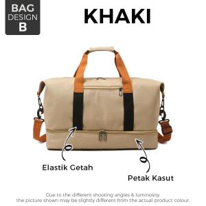 MPH Premium Expandable Travel Bag for Both Women & Men Large Capacity Gym Fitness Bag Duffels Beg Yoga Berkualiti & Kapasiti Besar dengan Petak Kasut