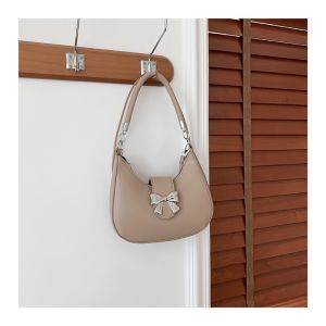 Women Half Moon HandBag Elegant Leather Shoulder Crossbody Sling Beg Wanita 女士手提包包