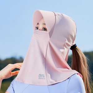 THANKSKY khẩu trang kín mặt khau trang vải nữ khẩu trang chống uv Chống tia UV Che mặt chống nắng Màu trơn Chống bụi Mạng Che Mặt chống tia UV Mùa hè Mũ Lưỡi Trai Mặt nạ lụa băng