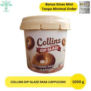 Collins Dip Glaze Coklat Pasta Cappuccino Minuman & Dessert Topping Premium