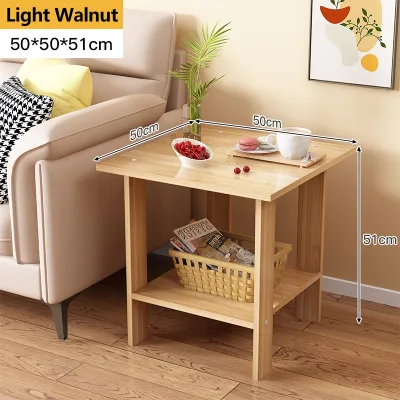 Nordic Bedside Table Small Square Desk Coffee Table Simple Sofa Side Table Corner Table Living Room Bedroom
