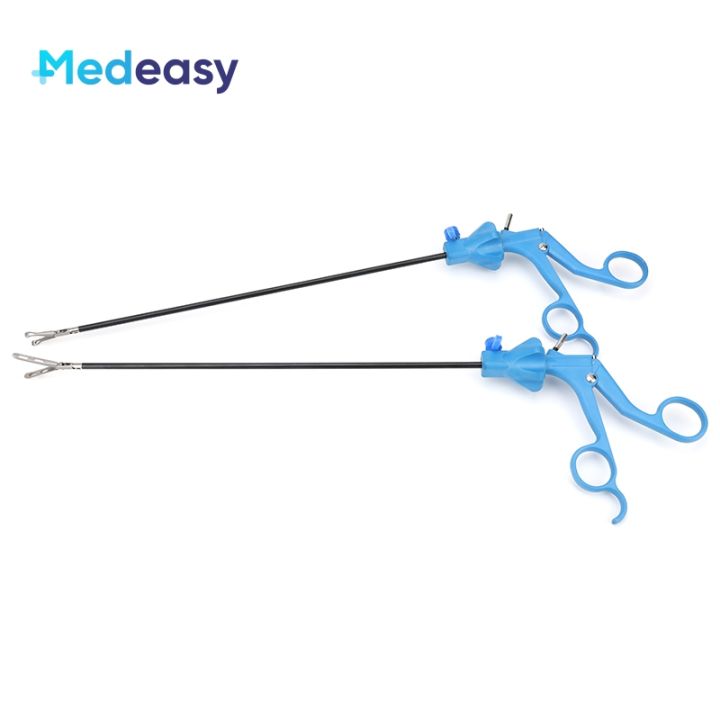 5×330mm laparoscopic forceps with blue handle with Lock, medical ...