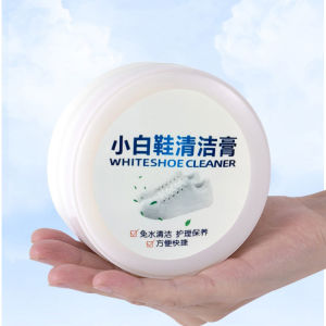 White Shoes Cleaning Cream Shoes Stain Sneaker Sports Cleaner with Sponge Multipurpose Cleaner