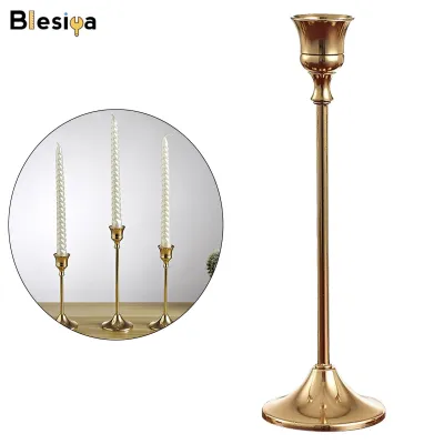 Chân Đế Nến Kim Loại Blesiya Đồ Trang Trí Tiệc Cưới Nhà Cửa Văn Phòng