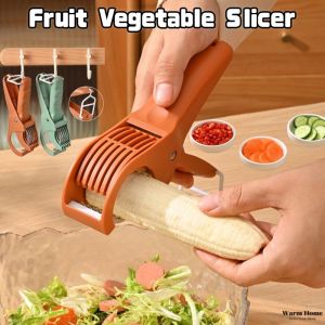 Kitchen Slicer Stainless Steel Fruit Vegetable Slicer Ham Cucumber Salad Multifunctional Kitchen Tool