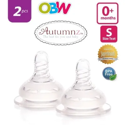 Autumnz Soft Silicone Teat *2pcs* Flow (SLOW / MEDIUM / FAST / X-CUT flow / EXTRA FAST)