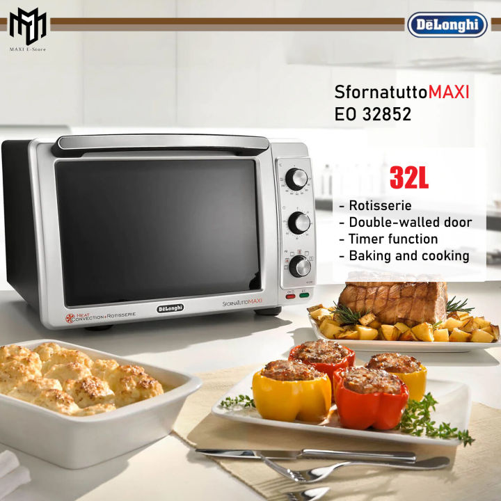 Delonghi Sfornatutto Maxi EO32852 Electric Oven 32L Rotisserie