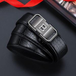 Thắt lưng nam doanh nhân  Emrenew Polo dây nịt nam da thật rộng 33mm khóa tự động mạ ti tan