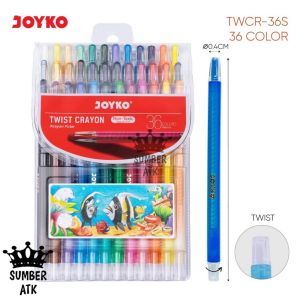 Krayon Putar Twist Crayon Joyko 12  24  36 WARNA PANJANG TWCR-12S TWCR-24S TWCR-36S