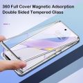Camera Protection Case For Samsung Galaxy S25Edge S25 S24 FE Ultra Plus S23FE S23 Plus S23 Ultra Samsung S 23 S23Plus S 23+ S 23 5G Double Sided Glass Casing Flip Phone Case Magnet Metal Bumper Full 360° Protection Hard Cases Cover. 