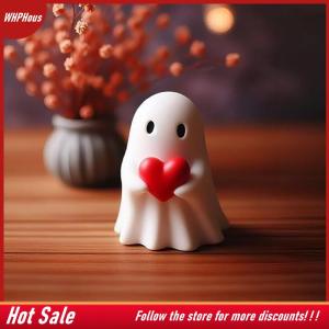 【COD】🔥🔥🔥 Cute Ghost Statue Love Ghost Mini Ghosts Small Scary Ghost Figurines Spooky Halloween Home Decorations