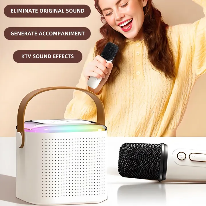 【SG Local】Y1 Wireless Karaoke Speaker With Karaoke Bluetooth Microphone ...