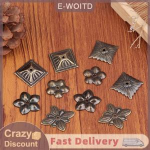 ซื้อ 1 ชิ้นลด 10 บาท 10ชิ้นกล่องไม้มุมเบาะทองเหลืองโบราณตกแต่งสำหรับเครื่องประดับของขวัญหน้าอกไวน์ฮาร์ดแวร์เคสป้องกัน