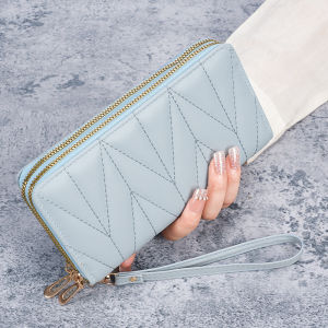 New Style Wallet European and American retro pu Long Coin Purse Large Capacity Womens Multi-Zipper Clutch Phone Bag [ Free Shipping ]