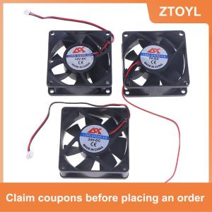【ZTOYL】 5V 12V 24V làm mát Turbo Fan không chổi than 3D bộ phận máy in 2pin cho máy đùn DC Cooler Blower phần đen nhựa người hâm mộ