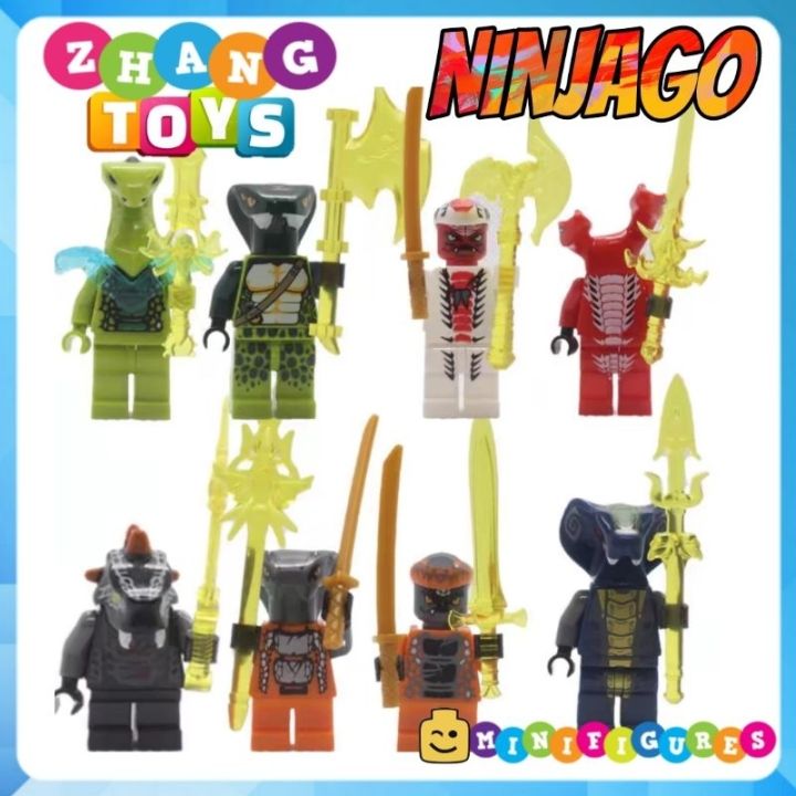 Đồ chơi xếp hình Ninjago Tộc rắn Chop rai Skales Acidicus Pythor ...