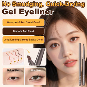 Waterproof Eyeliner Gel Pen Non-Smudge Quick-Drying Eye Makeup Pencil Sweat-Proof Long-Lasting Eyeliner Gel Pen