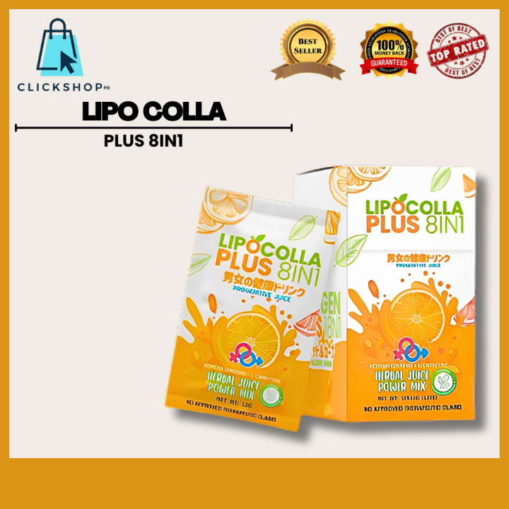 Lipo Colla Plus 8 in 1 Progenative Juice 10 Sachet Effective for Pregnant  Women Women with Irregular Menstruation PCOS and Myoma I Pampabuntis para  sa Nahihirapan Mabuntis at May Issue Sa Reproductive