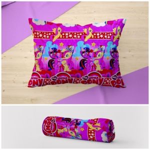 Sarung Bantal Dan Sarung Guling Motif anak karakter Katun Disperse LP