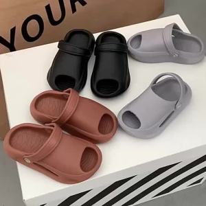 [TOP2] Kids Yezy Slides Thick Sole non-slip solft sole Sandals for Boys Girls Toddlers