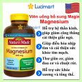 Viên uống bổ sung Magie Nature Made Magnesium Extra Strength [Hàng Mỹ]. 