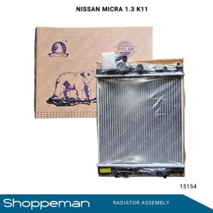 15154 NISSAN MICRA 1.3 1.0 1.4i 16V K11 RADIATOR ASSEMBLY M/T 380x358x26mm PA26 1ROW 21410-42B00