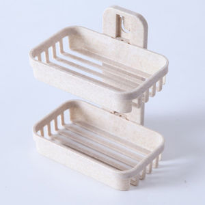 🅷🆆 Double Layer Soap Holder Plastic Wall Hanger Soap Bathroom Shower Soap Box Hollow Waterproof Bathroom Accessories