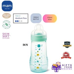 MAM EASY ACTIVE BABY BOTTLE 270ML ASSORTED