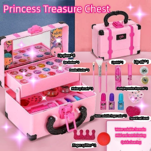 Make up for Kids for Girls Make up Kit for Kids Non Toxic Toys Princess Makeup Kit Washable Make up Kit Toy Set with Makeup Box