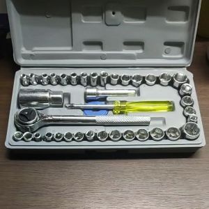 Kunci sok set 40 pcs KENMASTER Hand socket set 40 pc Kunci shock 40pcs set