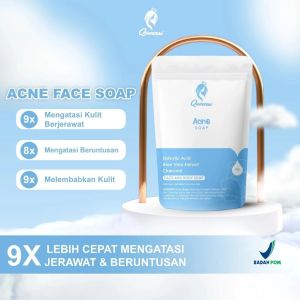 Queensi Soap Care Acne Soap Brightening Soap & Body Soap Care With Sulfur - Membantu Mencerahkan Mengatasi Jerawat dan Gatal