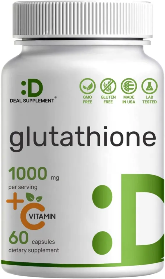 DEAL SUPPLEMENT Glutathione Supplement 1000mg Per Serving 98