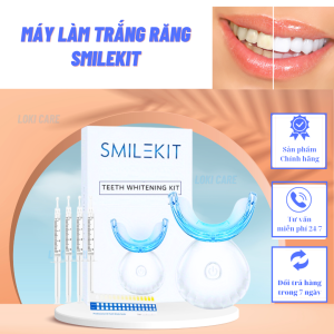 Máy làm trắng răng SMILEKIT SENSITVE (CÓ BẢO HÀNH) Máy tẩy trắng răng không Hydrogen Peroxide không gây ê buốt - Loki