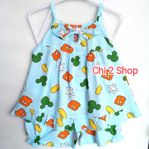 Áo dây cho bé gái đồ bộ tole lanh bé gái C2H32 đồ mặc nhà  thời trang trẻ em dưới 3 tuổi thoáng mát quần áo sơ sinh.