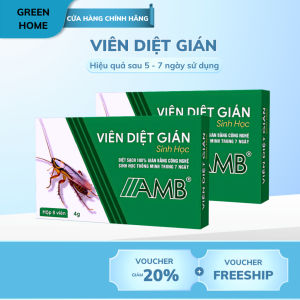 Thuốc diệt gián sinh học AMB hộp 8 viên diệt tận gốc tất cả các loài gián hiệu quả sau 5-7 ngày an toàn