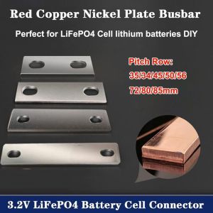 MIRELINA M6 Đầu nối thanh dẫn điện Đồng mạ niken Phẳng Thanh dẫn điện pin Đầu nối pin Pin Lithium Lifepo4