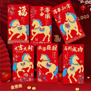 🧧2026 CNY🧧6Pcs Chinese Horse Year Red Envelopes Creative Spring Festival Red Packet Traditional Lucky Hongbao New Year Gifts