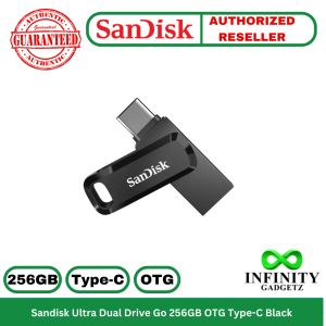 Sandisk Ultra Dual Drive Go 256GB OTG Type-C Black SDDDC3-256G