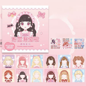 ✨ Cute Girl Sticker Book / Scene Craft Book / Princess Dress Up Sticker Pad / Makeup Upgrade DIY Paper / Large Fun Stickers / Princess Full Body Dress Up Sticker Book